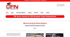 Desktop Screenshot of cyclefitnessnutrition.com